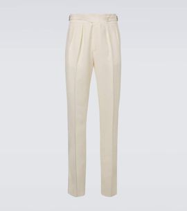 Rubinacci Rubinacci Tapered linen pants