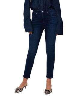 Rudes Denim Rudes Denim High Rise George Slim Skinny Jeans in Medium Blue