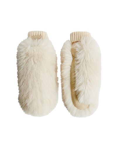 Rudsak Rudsak Bella Faux Fur & Leather Mittens