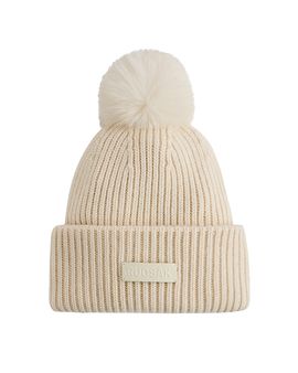 Rudsak Rudsak Dara Women's Wool Cashmere Blend Knit Beanie Hat with Pom Pom