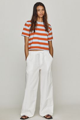 Rue Sophie Noema Cotton Blend Wide Leg Pants