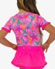 RuffleButts RuffleButts Baby Girls Short Sleeve Ruffle UPF50+ Rash Guard Skirted 2-Piece - 5