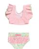 RuffleButts RuffleButts Baby Girls UPF50+ Butterfly Tankini - 2