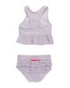 RuffleButts RuffleButts Baby Girls UPF50+ Seersucker Peplum Tankini - 2