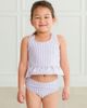 RuffleButts RuffleButts Baby Girls UPF50+ Seersucker Peplum Tankini - 4
