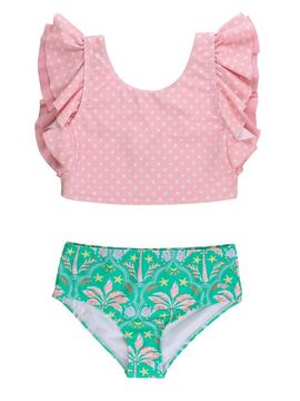 RuffleButts RuffleButts Butterfly Tankini 2-piece Swimsuit (tween)