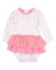 RuffleButts RuffleButts By the Sea Long Sleeve Skirted One-Piece Swimsuit - 1