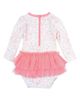 RuffleButts RuffleButts By the Sea Long Sleeve Skirted One-Piece Swimsuit - 2