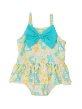 RuffleButts RuffleButts Care Bears Big Bow Skirted One Piece Swimsuit (baby, Toddler, Little Kid)
