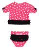 RuffleButts RuffleButts Classic Bow Short Sleeve Upf50 Rash Guard 2-piece Swimsuit With Signature Rear Ruffles (baby) - 2