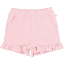 RuffleButts RuffleButts Girls Knit Ruffle Trim Shorts