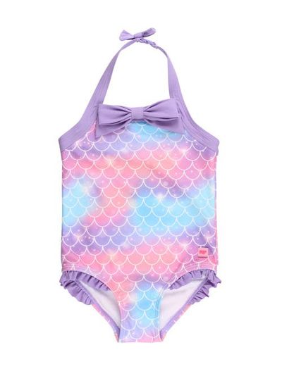 RuffleButts RuffleButts Halter UPF50+ One Piece Swimsuit