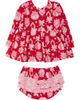 RuffleButts RuffleButts Holiday Knit Long Sleeve Twirl Top And Bloomer Set (toddler) - 1