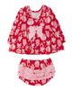 RuffleButts RuffleButts Holiday Knit Long Sleeve Twirl Top And Bloomer Set (toddler) - 2