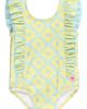 RuffleButts RuffleButts Kids' Banana Coastal Cham UPF 50+ One-Piece Swimsuit - 1