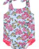RuffleButts RuffleButts Kids' Cheerful Blossoms Tie Shoulder One-Piece Swimsuit - 1