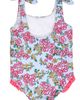 RuffleButts RuffleButts Kids' Cheerful Blossoms Tie Shoulder One-Piece Swimsuit - 3