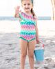 RuffleButts RuffleButts Kids' Mermaid One-Shoulder One-Piece Swimsuit - 3