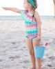RuffleButts RuffleButts Kids' Mermaid One-Shoulder One-Piece Swimsuit - 4