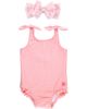 RuffleButts RuffleButts Kids' Seersucker One-Piece Swimsuit & Headband Set - 1