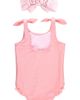 RuffleButts RuffleButts Kids' Seersucker One-Piece Swimsuit & Headband Set - 2