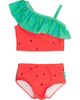 RuffleButts RuffleButts Kids' Watermelon Ruffle One-Shoulder Two-Piece Swimsuit - 1