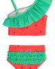 RuffleButts RuffleButts Kids' Watermelon Ruffle One-Shoulder Two-Piece Swimsuit - 4