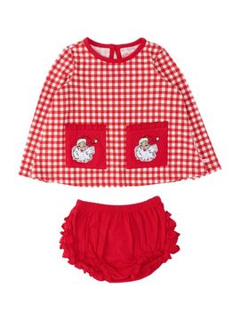 RuffleButts RuffleButts Knit Long Sleeve Applique Pocket Swing Set (toddler)