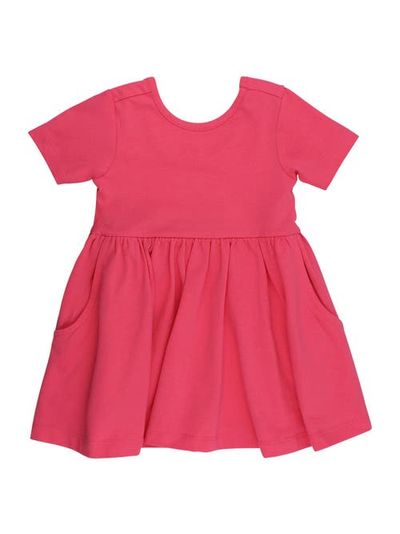RuffleButts RuffleButts Knit Short Sleeve Twirl Dress