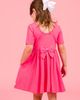RuffleButts RuffleButts Knit Short Sleeve Twirl Dress - 4