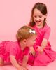 RuffleButts RuffleButts Knit Short Sleeve Twirl Dress - 5