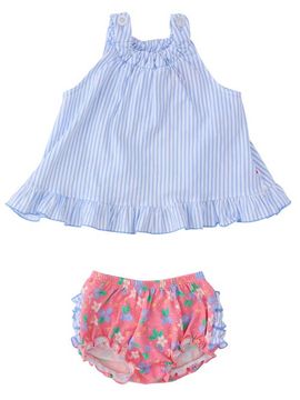 RuffleButts RuffleButts Knit Swing Top and Bloomer Set