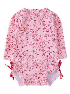 RuffleButts RuffleButts Long Sleeve UPF50 One Piece Rash Guard