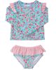 RuffleButts RuffleButts Peppa Pig Flutter Long Sleeve Rash Guard Skirted 2-piece Swimsuit (baby, Toddler, Little Kid) - 1