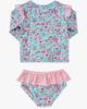 RuffleButts RuffleButts Peppa Pig Flutter Long Sleeve Rash Guard Skirted 2-piece Swimsuit (baby, Toddler, Little Kid) - 2