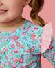 RuffleButts RuffleButts Peppa Pig Flutter Long Sleeve Rash Guard Skirted 2-piece Swimsuit (baby, Toddler, Little Kid) - 5
