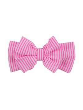 RuffleButts RuffleButts Seersucker Swim Bow Headband