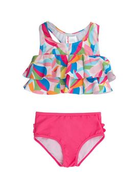 RuffleButts RuffleButts Toddler Girls Flounce Bikini