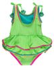 RuffleButts RuffleButts UPF50+ Crochet Detail Peplum One Piece Swimsuit - 2