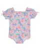 RuffleButts RuffleButts UPF50+ Puff Sleeve One Piece Swimsuit - 1