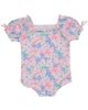 RuffleButts RuffleButts UPF50+ Puff Sleeve One Piece Swimsuit - 2
