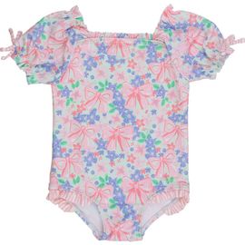 RuffleButts RuffleButts Upf50+ Puff Sleeve One Piece Swimsuit (toddler, Kids)