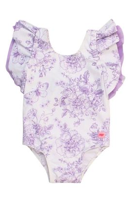RuffleButts RuffleButts Wisteria Butterfly Garden One-Piece Swimsuit
