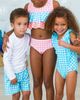 RuggedButts RuggedButts Baby/Toddler Boys UPF50+ Gingham Swim Trunks - 5