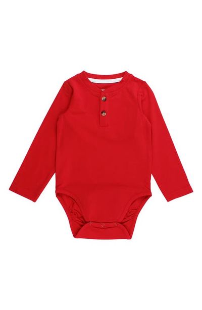 RuggedButts RuggedButts Cotton Henley Bodysuit