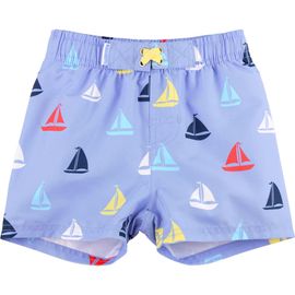 RuggedButts RuggedButts Kids' Sailboat Print Swim Trunks