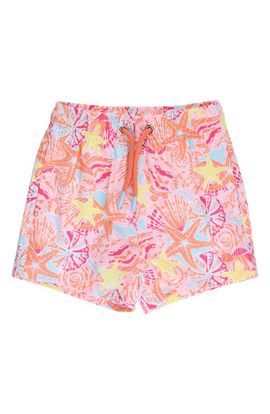 RuggedButts RuggedButts Kids' Sunset Seashells UPF 50+ Swim Trunks