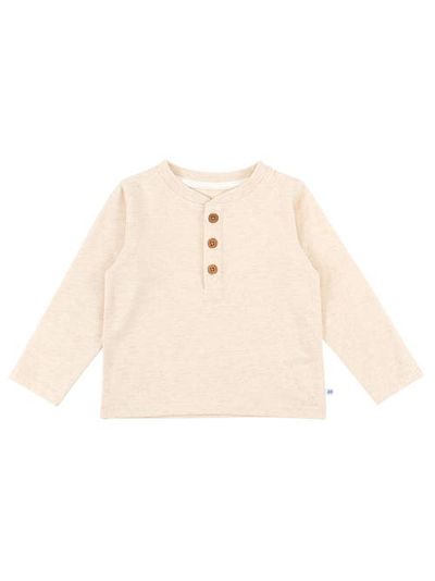 RuggedButts RuggedButts Knit Long Sleeve Henley Tee