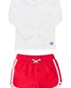 RuggedButts RuggedButts Long Sleeve Two-Piece Rashguard Swimsuit - 1