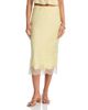 Rumored Rumored Lace Hem Midi Skirt - 1